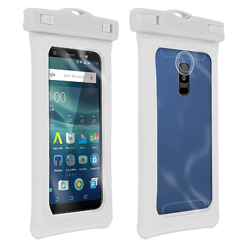 Avizar Pochette Smartphone Housse Waterproof Protection IP68 100% Tactile - Blanc