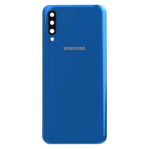 Samsung Vitre arrière pour Samsung Galaxy A50 Original Service Pack Bleu