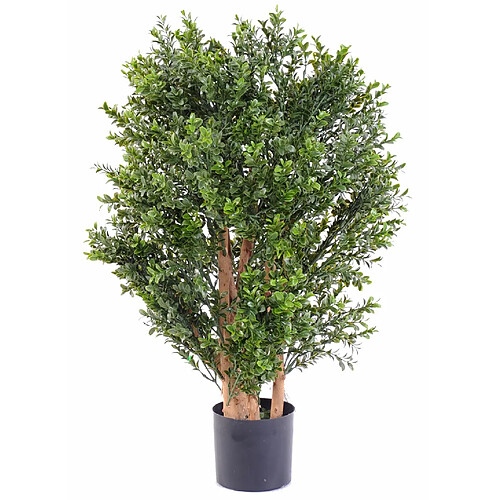 Pegane Plante artificielle haute gamme Spécial extérieur/Buis artificiel buisson, coloris vert - Dim : 70 x 50 cm