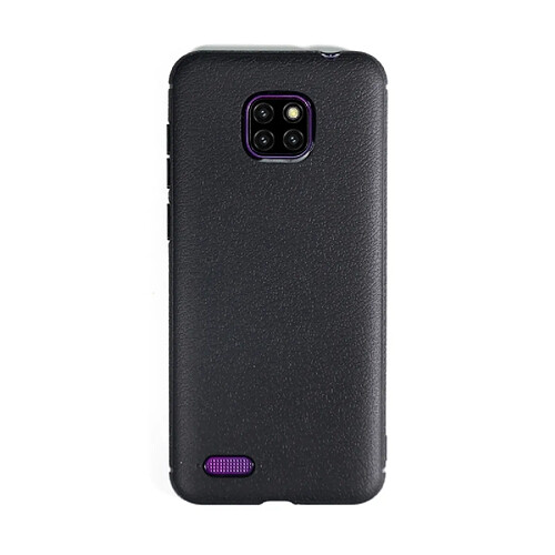 Wewoo Coque TPU Texture cuir antichoc pour ULEFONG Note 7 Noir