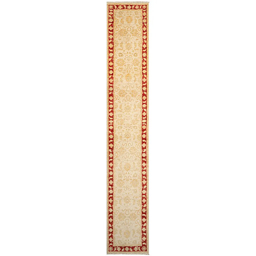 Vidal Tapis de couloir en laine 446x77 beige Kaizar