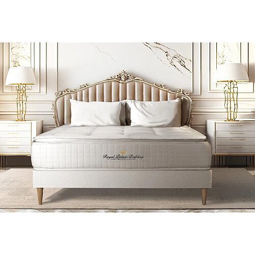 Royal Palace Bedding Matelas ressorts ensachés + mémoire de forme maxi épaisseur George V 140x200