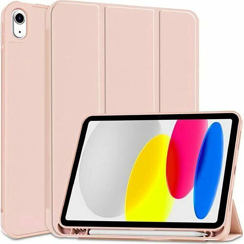 Tech-Protect SC Pen Étui à rabat avec support magnétique Compatible avec Apple iPad 10 2022 Rose