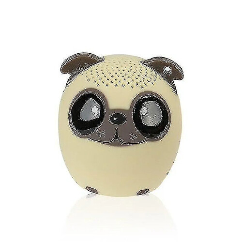 Universal Yyh-cartoon mignon mini-haut-parleur Bluetooth de haute qualité support de la minuterie de soi les mains freespeakers (chien beige)