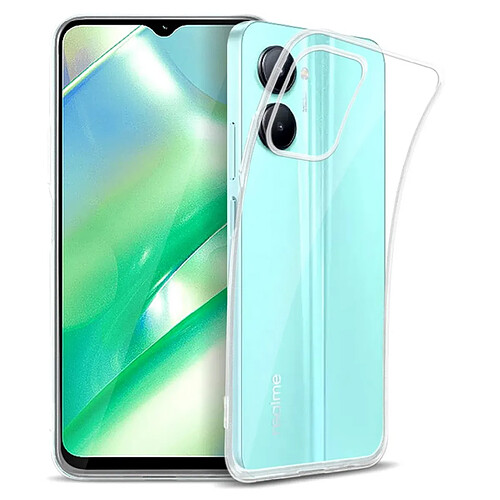 Htdmobiles Coque pour Realme C33 - housse etui silicone gel fine + film ecran - TRANSPARENT TPU