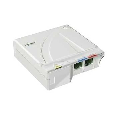 dispositif terminaison intérieur optique équipé 2 traversées sc/apc - schneider electric vdir326030