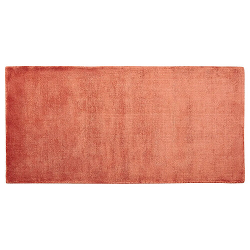 Beliani Tapis en viscose orange 80 x 150 cm GESI II