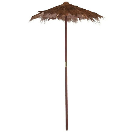 Paris Prix Parasol en Bois Cocotier 150cm Marron