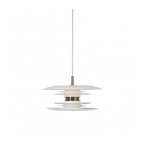 Luminaire Center Suspension DIABLO en Métal et Blanc mat Diamètre 30 Cm