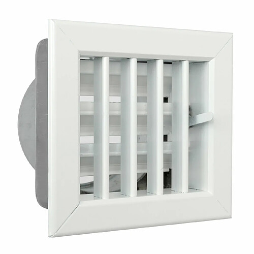 La ventilation gcsib1413080-y Grille encastrable pour cheminées, aluminium laqué blanc, 140 x 130 mm