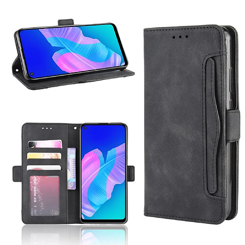 Etui en PU avec support noir pour votre Huawei Honor 9C/P40 lite E/Y7p