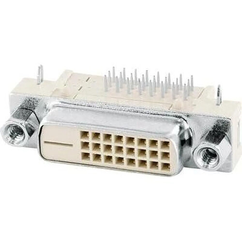 Econ Connect DVI-Steckverbinder Buchse, Einbau horizontal Polzahl: 25 Beige DVID1 1St.