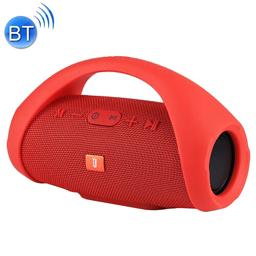 Wewoo Enceinte Bluetooth rouge Haut-Parleur Stéréo Portable V3.0 Anti-Éclaboussures avec Poignée, Microphone Intégré, Carte TF de Soutien et AUX IN, Distance Bluetooth: 10m