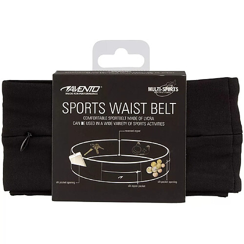 Avento Ceinture abdominale 21PR-ZWA-M Taille M Lycra Noir