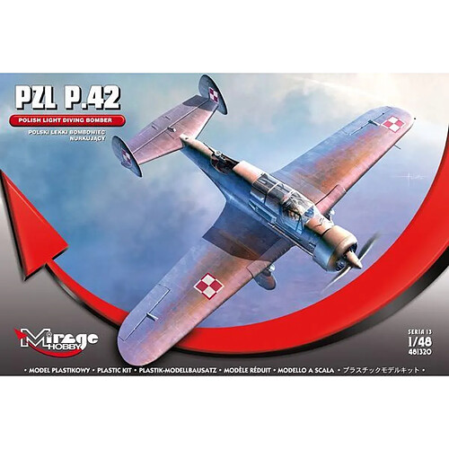 PZL P.42 (Polish Light Diving Bomber) - 1:48e - Mirage Hobby