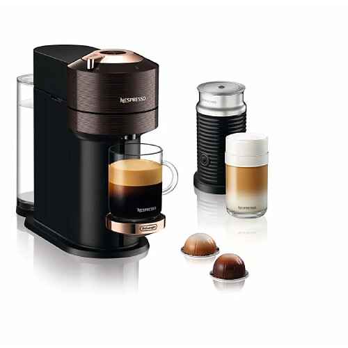 Nespresso ENV120.BWAE Machine à Capsule Arrêt Automatique 1.1L Verre Marron Aéroccino