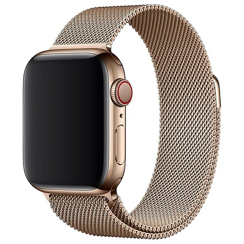 ?Bracelet à boucle Milanais pour Apple Watch Series 1 á 10 / SE / Ultra (2) (44/45/46/49 mm) - Dorée