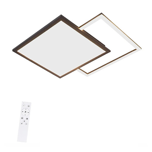 NETTLIFE Plafonnier LED 46W Salon Noir Lampe de Cuisine Moderne à Intensité Variable avec Design Ciel Étoilé pour Chambre Étude Hôtel Bureau