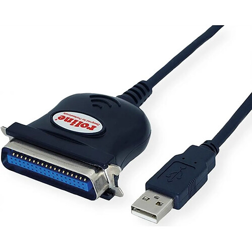 ROLINE 12.02.1092 Kabeladapter IEEE 1284 USB-A Schwarz (12.02.1092)