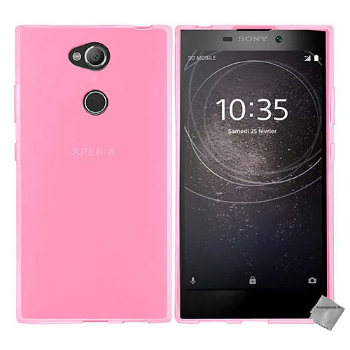 Htdmobiles Coque silicone gel fine pour Sony Xperia L2 + verre trempe - ROSE