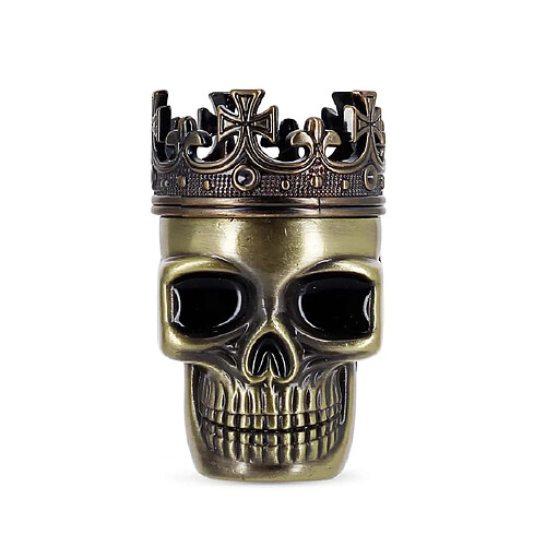 Grinder Skull Tête de mort 3 parties Or