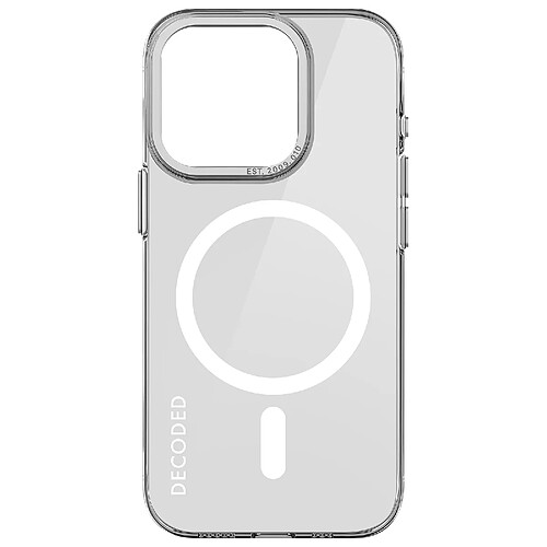 Coque MagSafe pour iPhone 15 Pro Max Rigide Decoded Clear Case Transparent