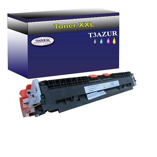 Toner Laser compatible pour imprimante HP LaserJet Pro CP1020 Jaune - T3AZUR