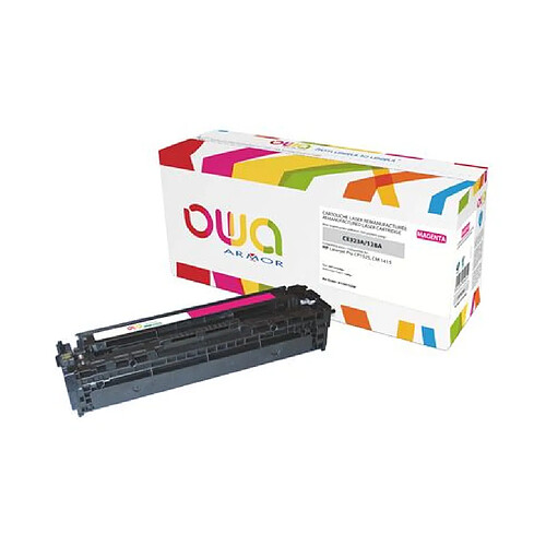 Armor Toner Owa compatible HP 128A-CE323A magenta pour imprimante laser