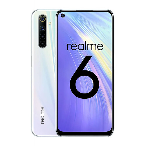 Realme 6 4Go/64Go Blanc (Comet White) Dual SIM · Reconditionné