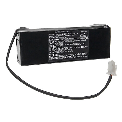 vhbw Batterie remplacement pour GE 1503-3045-000, 5899, B11102, OM11124 pour appareil médical (2300mAh, 12V, Sealed Lead Acid)