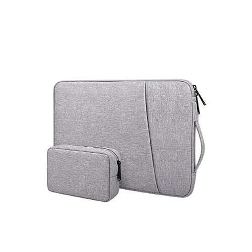 13,3 pouces imperméable et résistant à l'usure Sac d'ordinateur portable Doublure de sac Housse de protection Convient pour Portable Notebooks-Gris