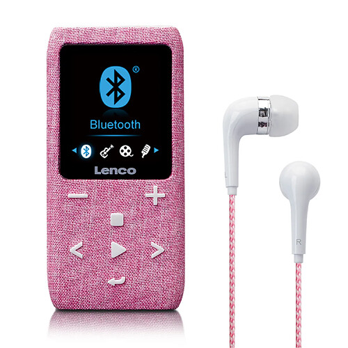 Lenco Lecteur MP3/MP4 avec Bluetooth® et carte micro SD de 8 Go Xemio-861PK Rose