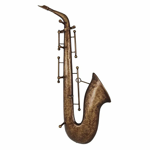 Paris Prix Patère Murale Vintage Saxophone 69cm Marron