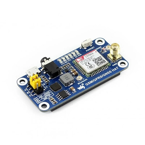 Wewoo Chapeau Waveshare GSM / GPRS / GNSS / Bluetooth pour Raspberry Pi