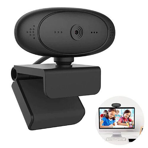 Webcam 1080P avec microphone, caméra Web HD USB sans lecteur pour PC/Mac/ordinateur portable/MacBook/tablette