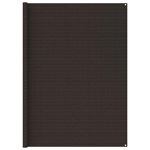 vidaXL Tapis de tente 250x250 cm Marron