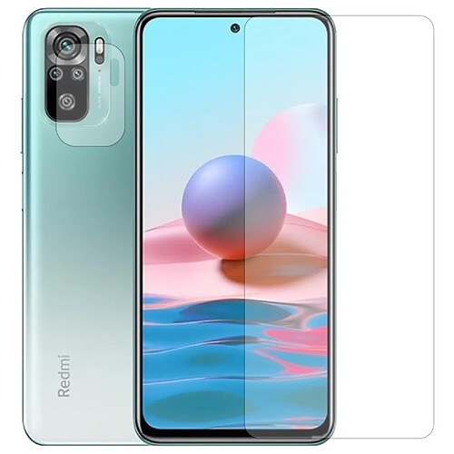 Verre trempé pour Xiaomi Redmi Note 10 4G 6.43" + Verre trempé camera arrière protecteur-Film Protection en Verre Trempé-Visiodirect -