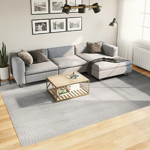 vidaXL Tapis IZA poils courts style scandinave gris 240x340 cm