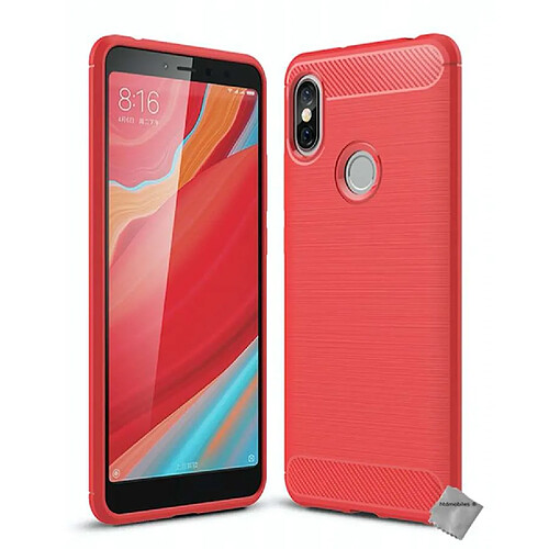 Htdmobiles Coque silicone gel carbone pour Xiaomi Redmi S2 + film ecran - ROUGE