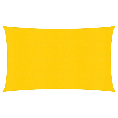 Helloshop26 Voile d'ombrage 160 g/m² 2 x 5 m PEHD jaune 02_0009119