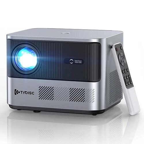 Vidéoprojecteur TROISC ETA, Android Projecteur WiFi 5G 1080P 12000 LM Bluetooth, Mise au Point Automatique Trapèze, Zoom Numérique, Image 300" max