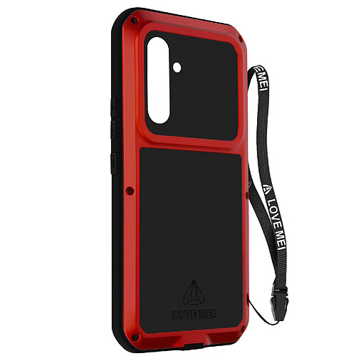 Coque Love Mei pour Samsung A54 5G Intégrale Antichoc Antichute Etanche Rouge