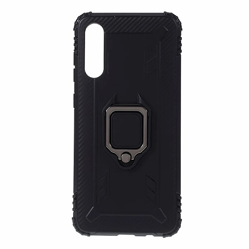 Coque en TPU antichoc avec béquille noir pour votre Samsung Galaxy A70/A70s