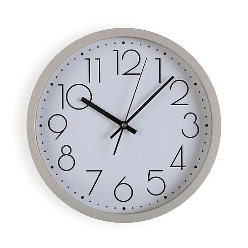 Horloge Murale Versa Beige Bois 4,2 x 30 x 30 cm