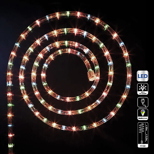 Feeric Lights And Christmas Tube LED d'extérieur - 18 m. - Multicolore