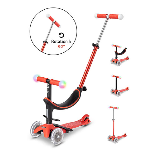 Trottinette évolutive Mini Micro 3en1 Révolution Magic Rouge