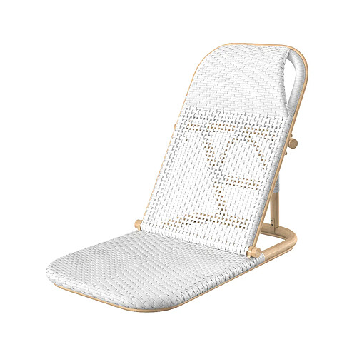 Rendez Vous Deco Chaise de plage Favignana blanche pliable