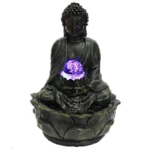 Zenlight FONTAINE POUR INTERIEUR BOUDDHA MEDITATION