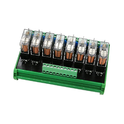 omron 8 canaux relais module huit panneaux module de carte de circuit imprimé dc 24v 10a