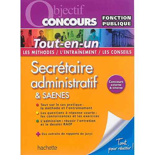 Secrétaire administratif & SAENES : concours externe & interne : tout-en-un · Occasion